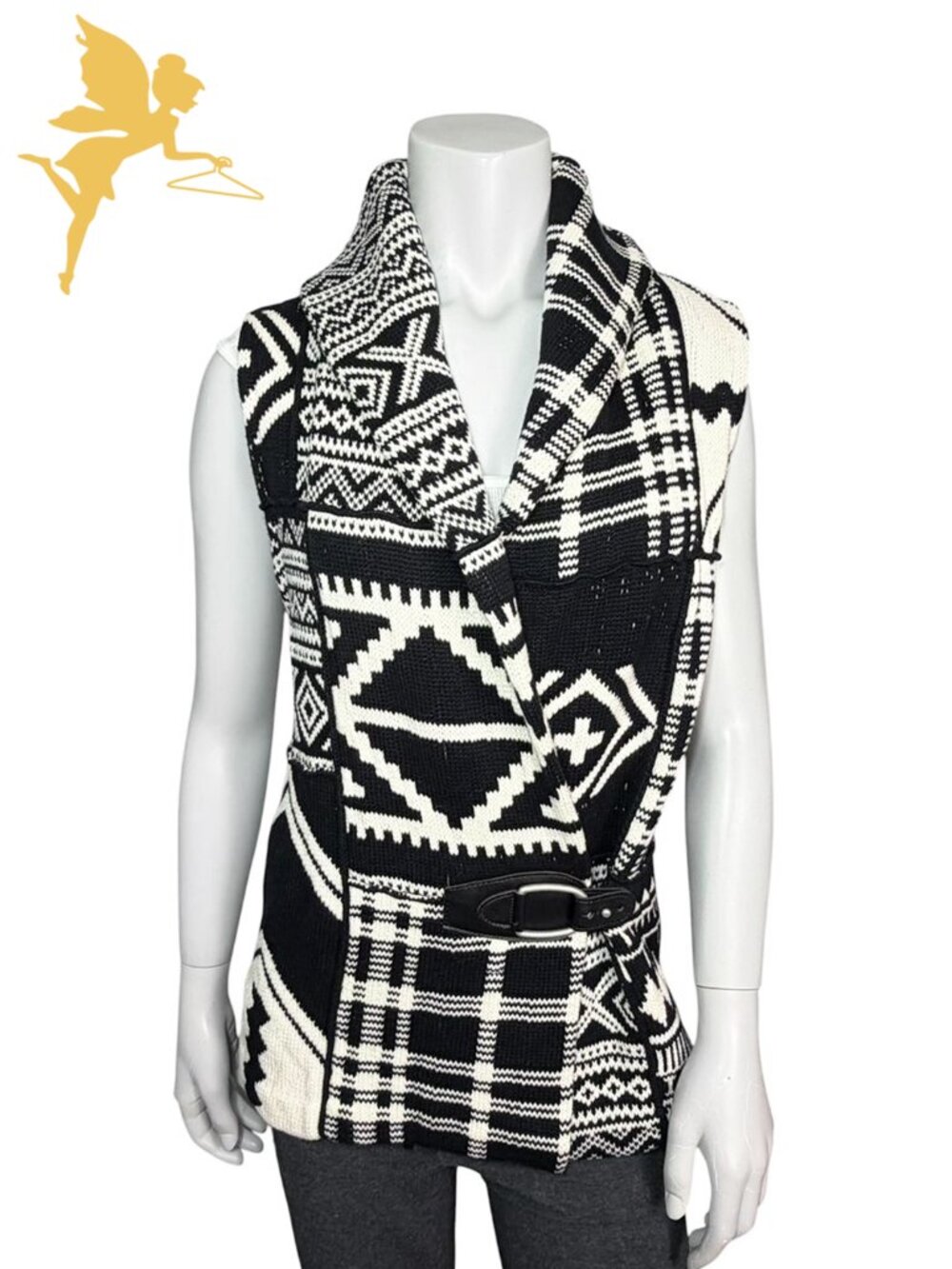 LAUREN RALPH LAUREN Southwestern Patchwork Sweater Vest - Picture 2 of 8